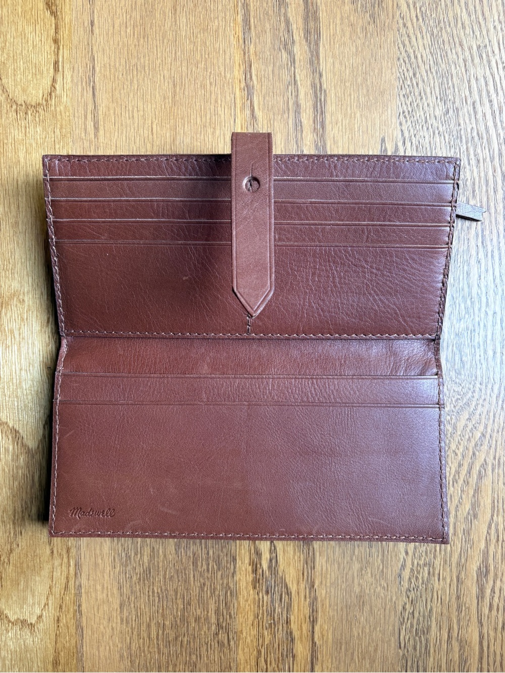 Madewell Leather Post Wallet Brown - Picture 4 of 5